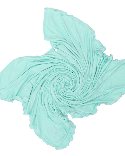 PoshTOT Green Swaddle With Headband Set