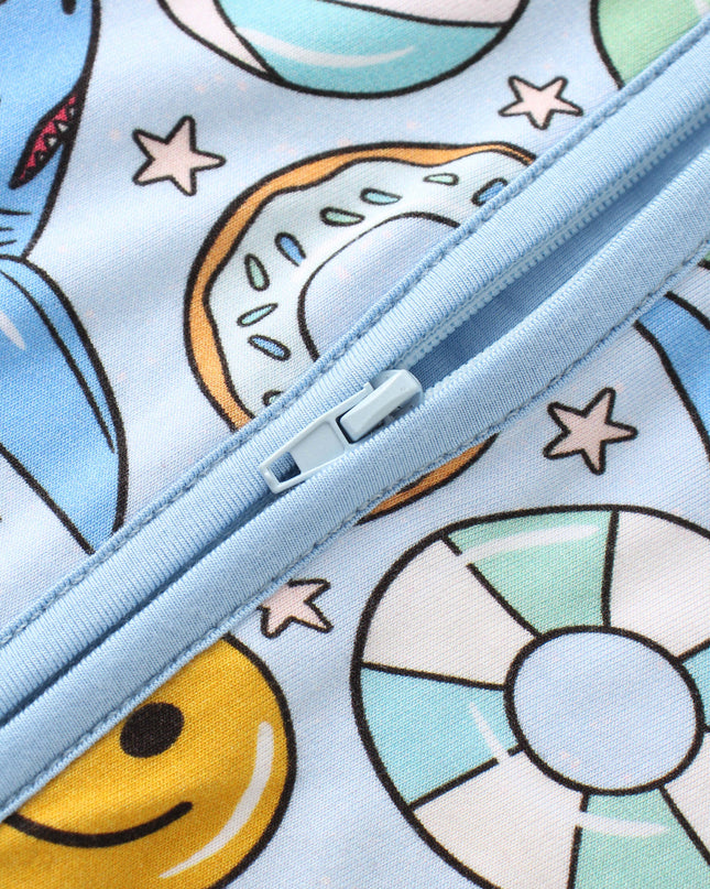 PoshTOT Summer Bamboo Baby Convertible Zippy Romper