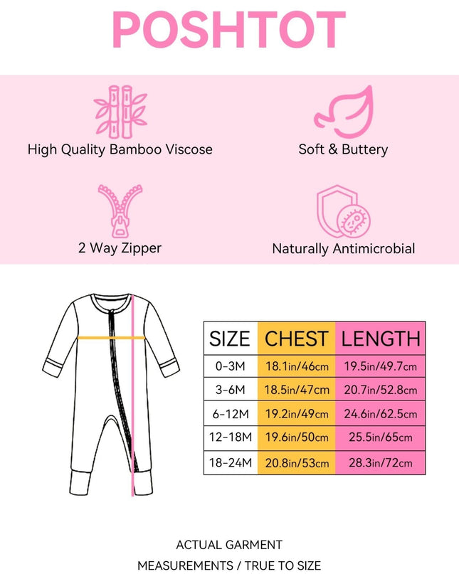 PoshTOT Halloween Farm Bamboo Baby Convertible Zippy Romper