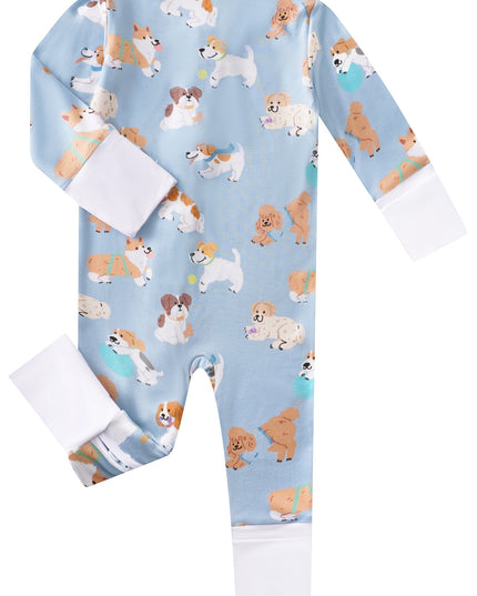 PoshTOT Pups Bamboo Baby Convertible Zippy Romper