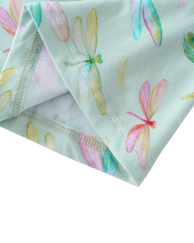 PoshTOT Dragonfly Bamboo Girls Twirl Dress