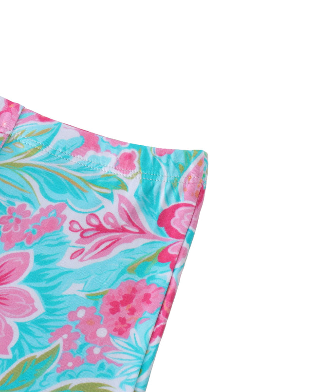 PoshTOT Sky Blue Crabapple Blossom Print 2 Piece PJ Set