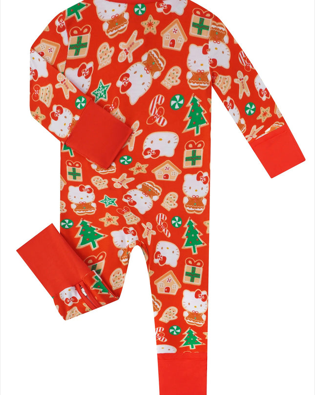 PoshTOT Sanrio Hello Kitty Christmas Bamboo Baby Convertible Zippy Romper