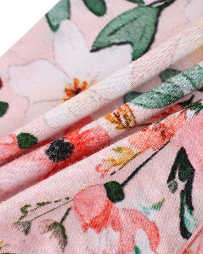 PoshTOT Small Floral Prints Bamboo Baby Convertible Zippy Romper