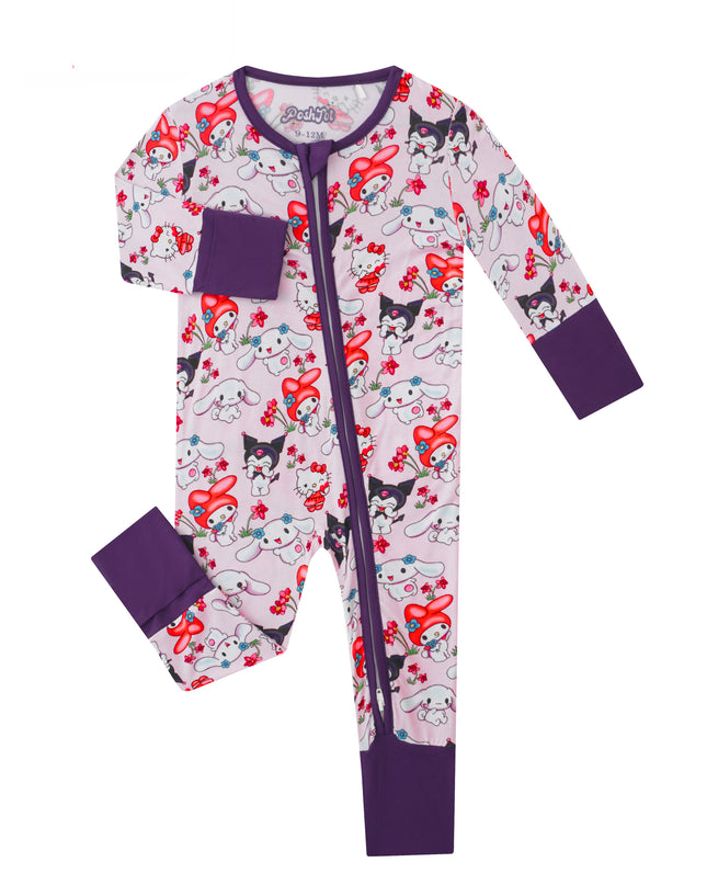 PoshTOT Sanrio My Melody Bamboo Baby Convertible Zippy Romper