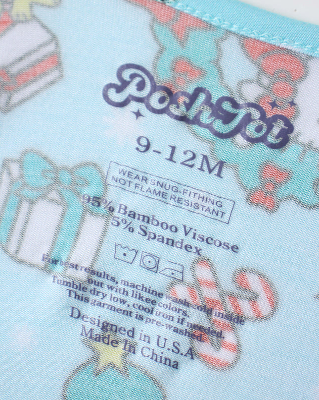 PoshTOT Sanrio Hello Kitty Wreath Bamboo Baby Convertible Zippy Romper