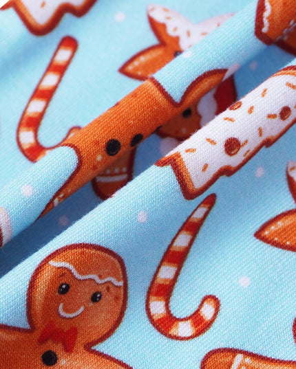 PoshTOT Gingerbread Cookie Bamboo Baby Convertible Zippy Romper