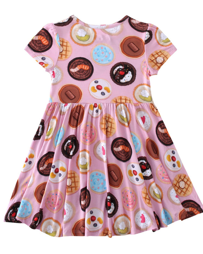 PoshTOT Cookie Bamboo Girls Twirl Dress
