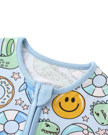 PoshTOT Summer Bamboo Baby Convertible Zippy Romper