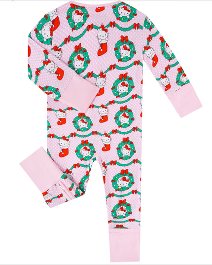 PoshTOT Leash Hello Kitty Bamboo Baby Convertible Zippy Romper