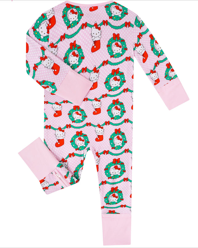 PoshTOT Leash Hello Kitty Bamboo Baby Convertible Zippy Romper