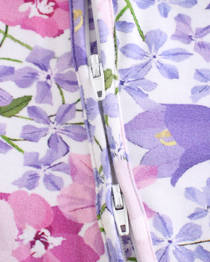 PoshTOT Morning Glory Bamboo Baby Convertible Zippy Romper