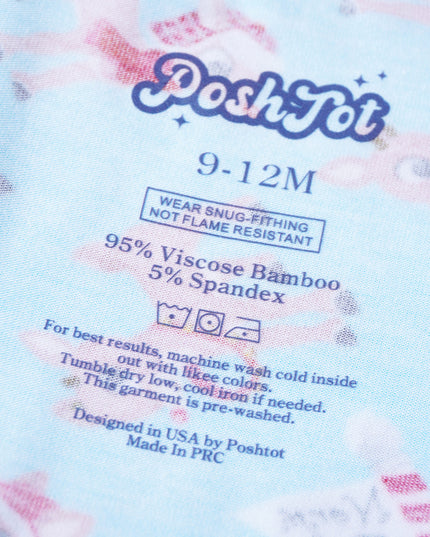 PoshTOT Christmas Reindeer Baby Convertible Zippy Romper