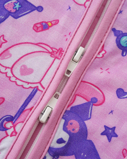 PoshTOT Sanrio Kuromi Bamboo Baby Convertible Zippy Romper