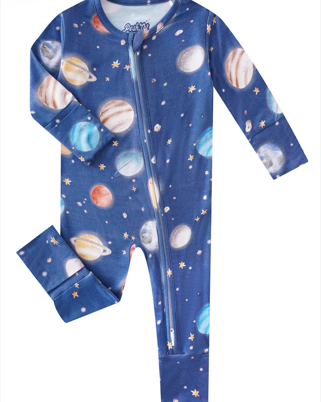 PoshTOT (Multiple Prints To Choose) Bamboo Baby Convertible Zippy Romper