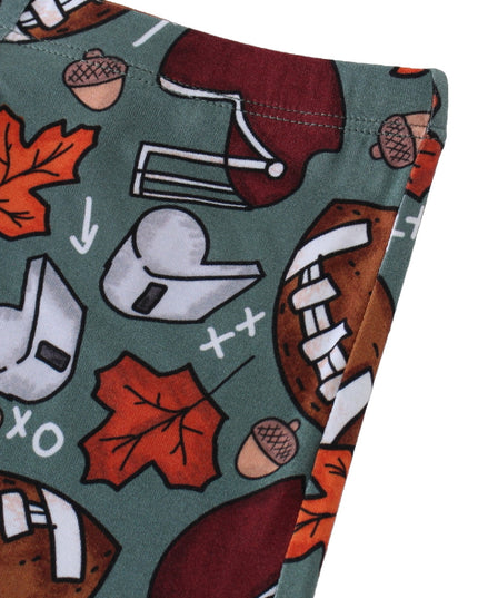 PoshTOT Fall Football 2 Piece PJ Set
