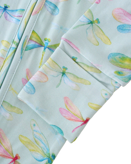 PoshTOT Dragonfly Bamboo Baby Convertible Zippy Romper
