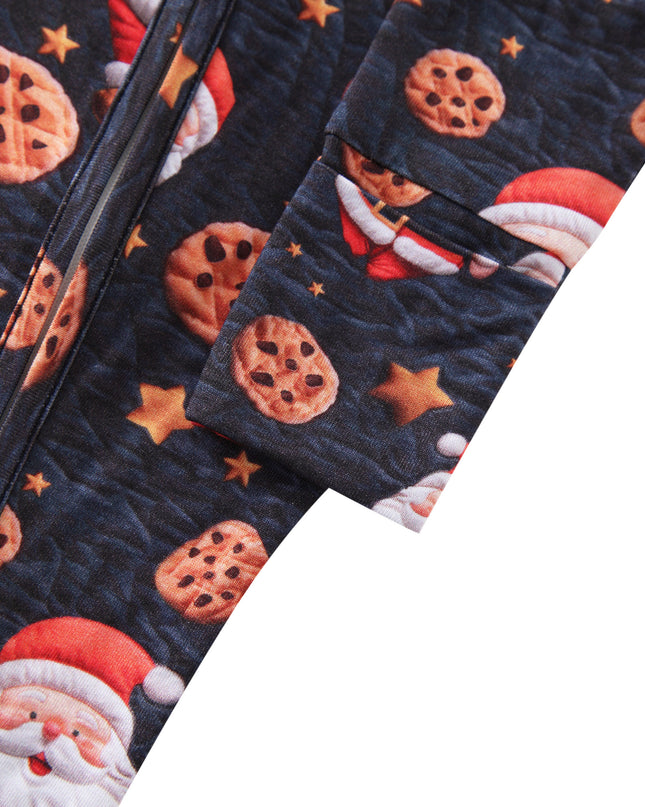 PoshTOT Santa Cookie Bamboo Baby Convertible Zippy Romper