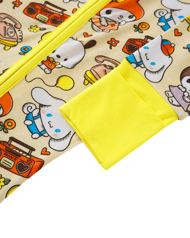 PoshTOT Sanrio Cinnamoroll Bamboo Baby Convertible Zippy Romper