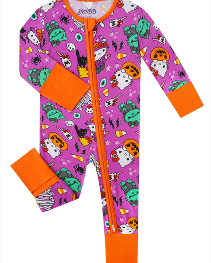 PoshTOT Sanrio Hello Kitty Milk Bamboo Baby Convertible Zippy Romper