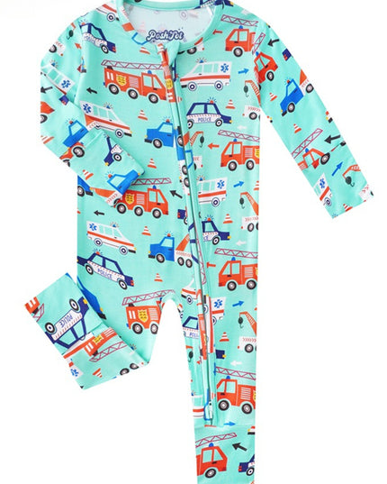 PoshTOT (Multiple Prints To Choose) Bamboo Baby Convertible Zippy Romper