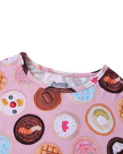 PoshTOT Cookie Bamboo Adult Two-Piece Long Sleeve Pajama Set