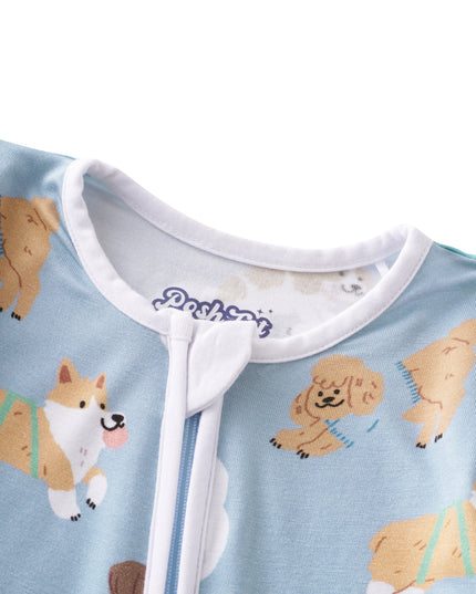 PoshTOT Pups Bamboo Baby Convertible Zippy Romper