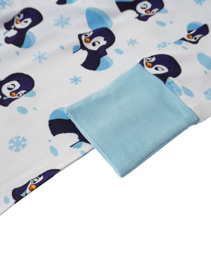 PoshTOT Snowman Penguin Bamboo Baby Convertible Zippy Romper