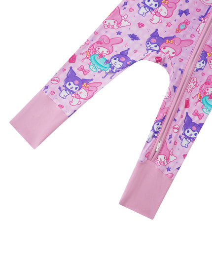 PoshTOT Sanrio Kuromi Bamboo Baby Convertible Zippy Romper
