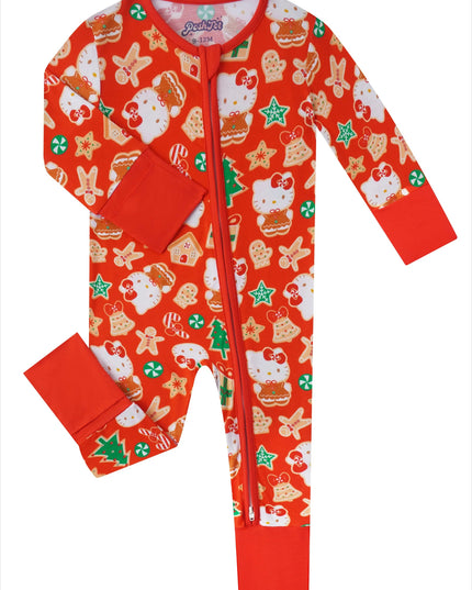 PoshTOT Sanrio Hello Kitty Christmas Bamboo Baby Convertible Zippy Romper