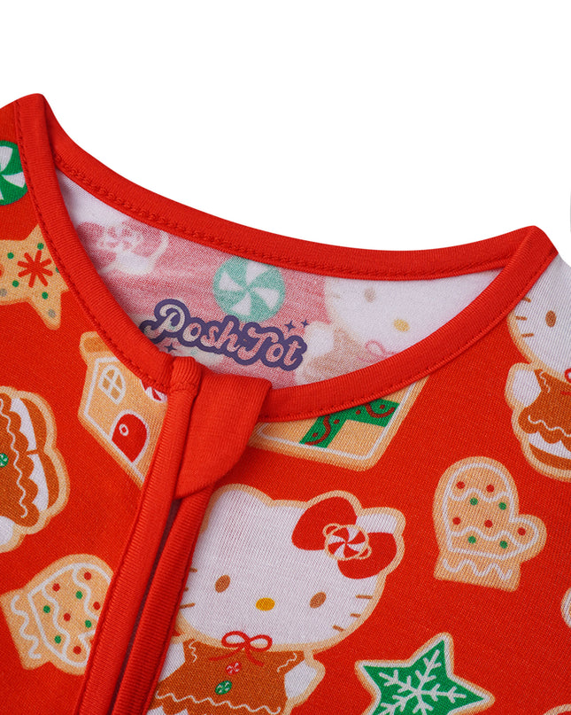 PoshTOT Sanrio Hello Kitty Christmas Bamboo Baby Convertible Zippy Romper