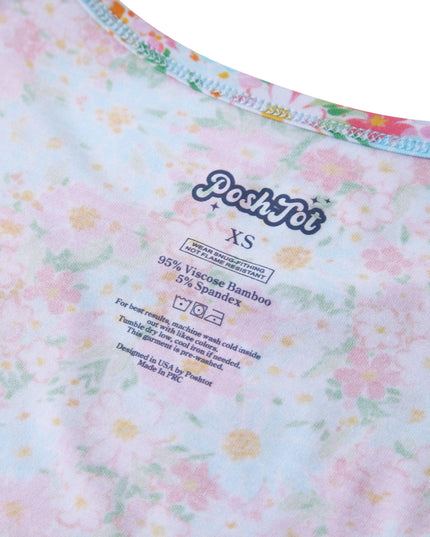 PoshTOT Baby's Breath Bamboo Adult Two-Piece Long Sleeve Pajama Set