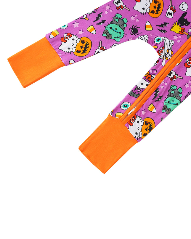 PoshTOT Sanrio Hello Kitty Milk Bamboo Baby Convertible Zippy Romper