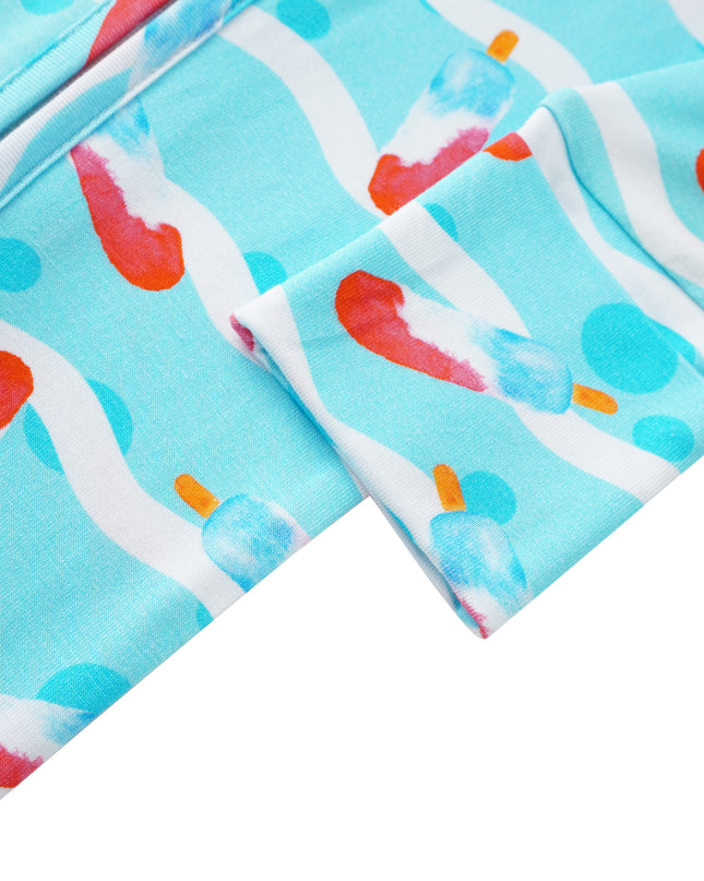 PoshTOT Ice Cream Baby Convertible Zippy Romper