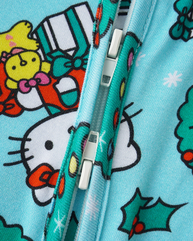 PoshTOT Sanrio Hello Kitty Wreath Bamboo Baby Convertible Zippy Romper