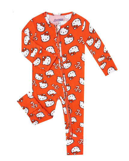 PoshTOT Sanrio Hello Kitty Red Bamboo Baby Convertible Zippy Romper