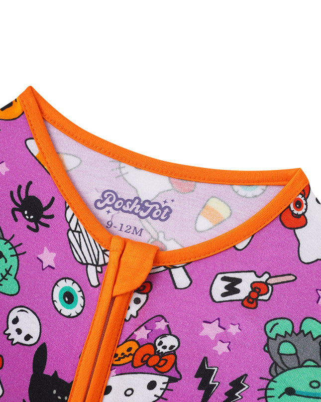 PoshTOT Sanrio Hello Kitty Milk Bamboo Baby Convertible Zippy Romper