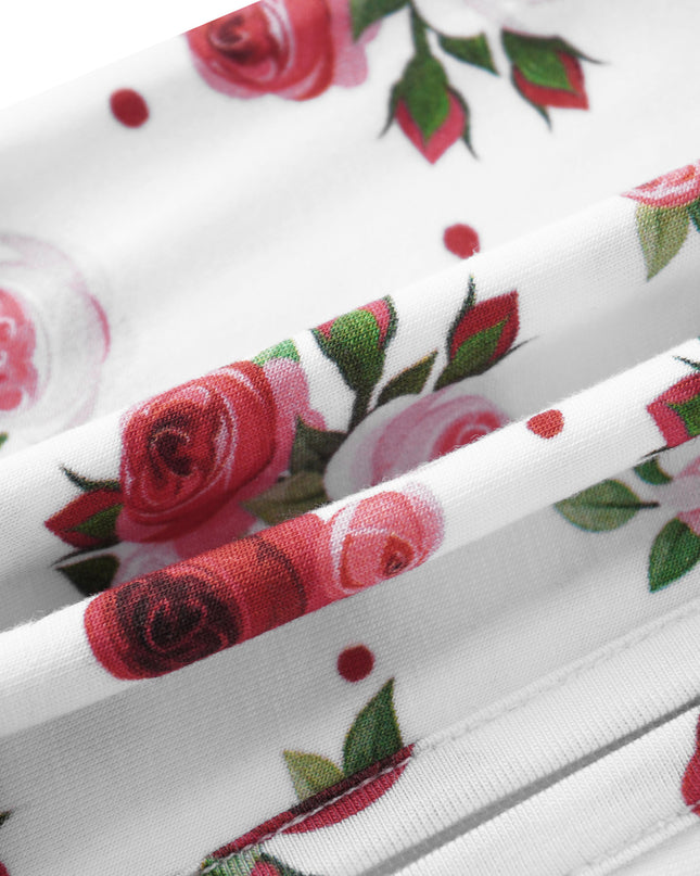 PoshTOT Diana Rose Bamboo Baby Convertible Zippy Romper