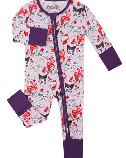 PoshTOT Sanrio My Melody Bamboo Baby Convertible Zippy Romper