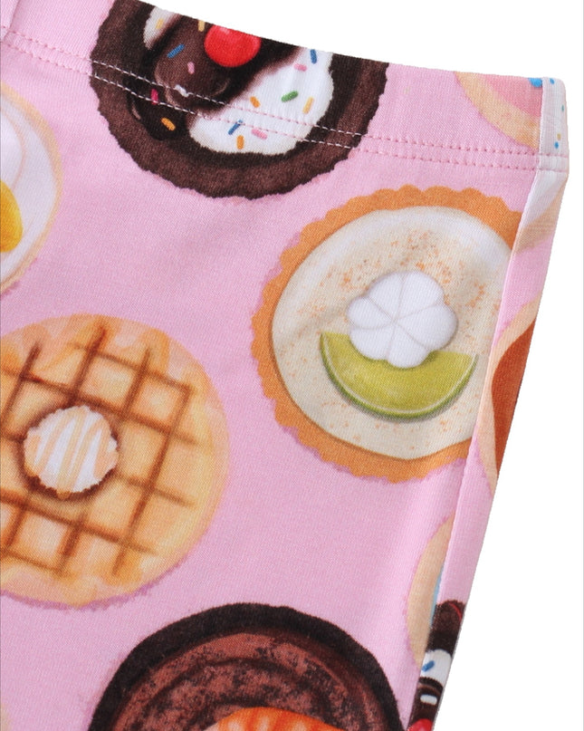 PoshTOT Pink Cookie Print 2 Piece PJ Set