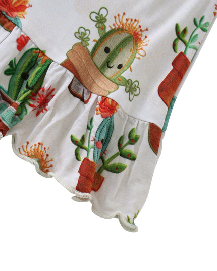 PoshTOT Cactus Bamboo Girls Dream Dress