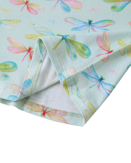 PoshTOT Dragonfly Bamboo Adult Two-Piece Long Sleeve Pajama Set