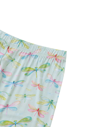 PoshTOT Dragonfly Bamboo Adult Two-Piece Long Sleeve Pajama Set