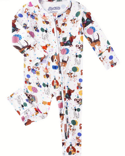 PoshTOT (Multiple Prints To Choose) Bamboo Baby Convertible Zippy Romper