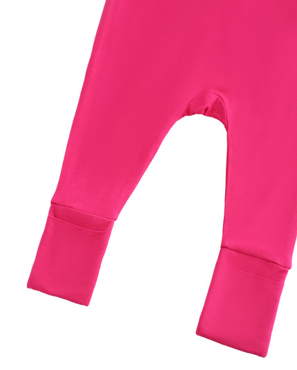 PoshTOT Red Bamboo Baby Convertible Zippy Romper