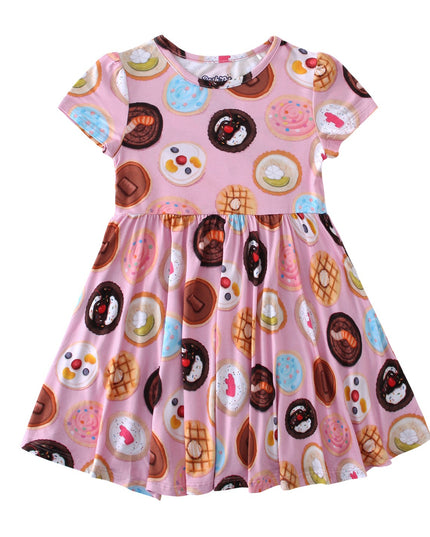PoshTOT Cookie Bamboo Girls Twirl Dress