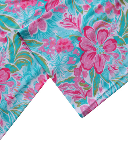 PoshTOT Peony Flower Bamboo Adult Two-Piece Long Sleeve Pajama Set