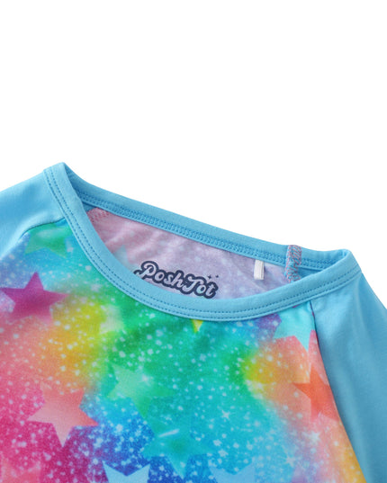 PoshTOT Colorful Stars Bamboo Kids Long Sleeve Top