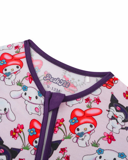 PoshTOT Sanrio My Melody Bamboo Baby Convertible Zippy Romper
