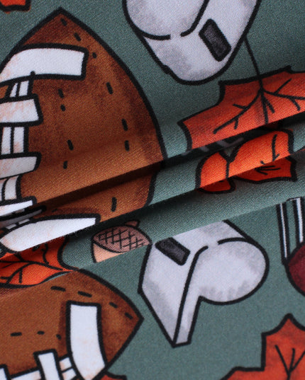 PoshTOT Fall Football 2 Piece PJ Set